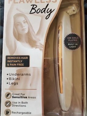 FLAWLESS White & Gold Total Body Hair Remover